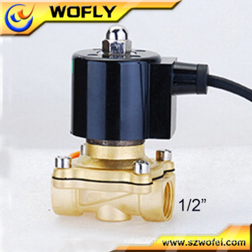 China Industrial normally closed brass 120v water solenoid valve 1/2